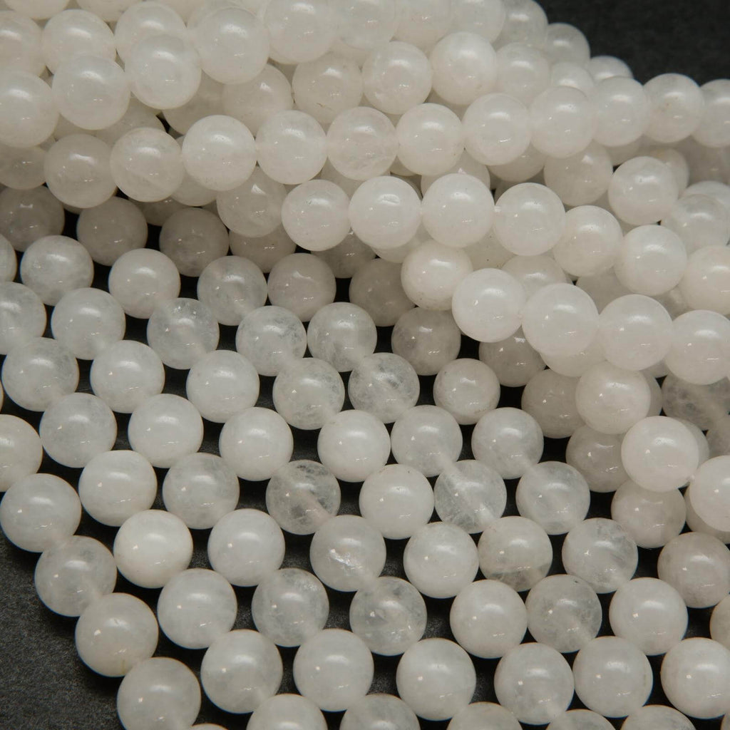 Snow Quartz · Smooth · Round · 6.5mm, 8.5mm, 10.5mm, Bead, Tejas Beads