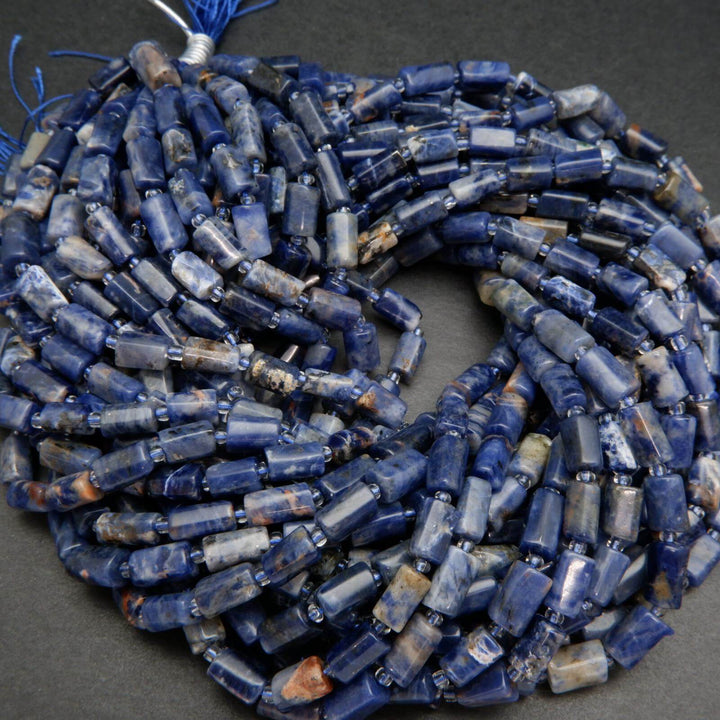 Orange sodalite beads.