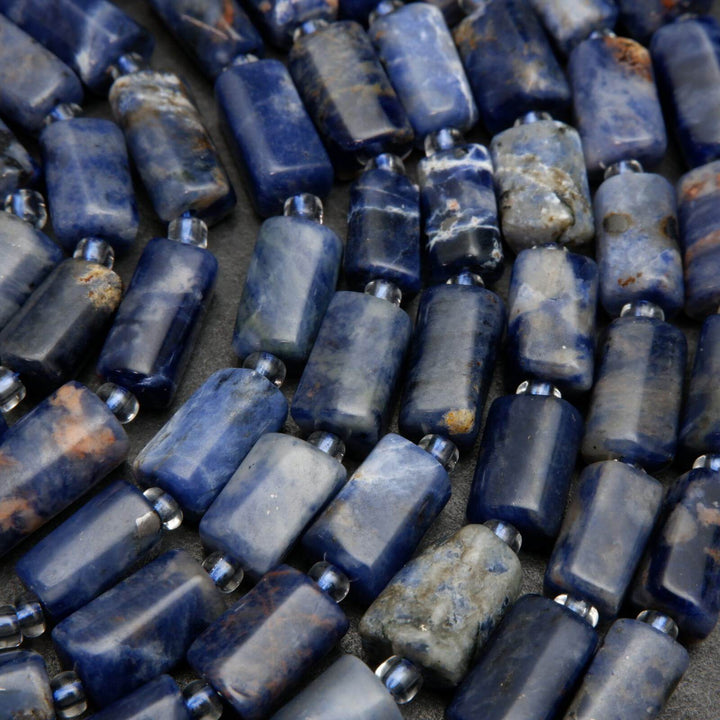 Orange sodalite beads.