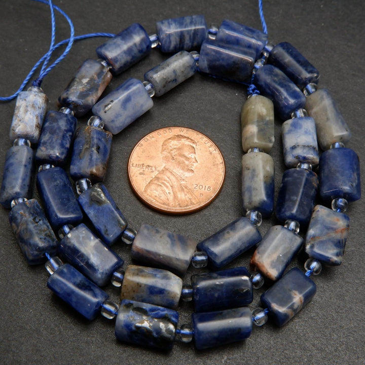Orange sodalite beads.
