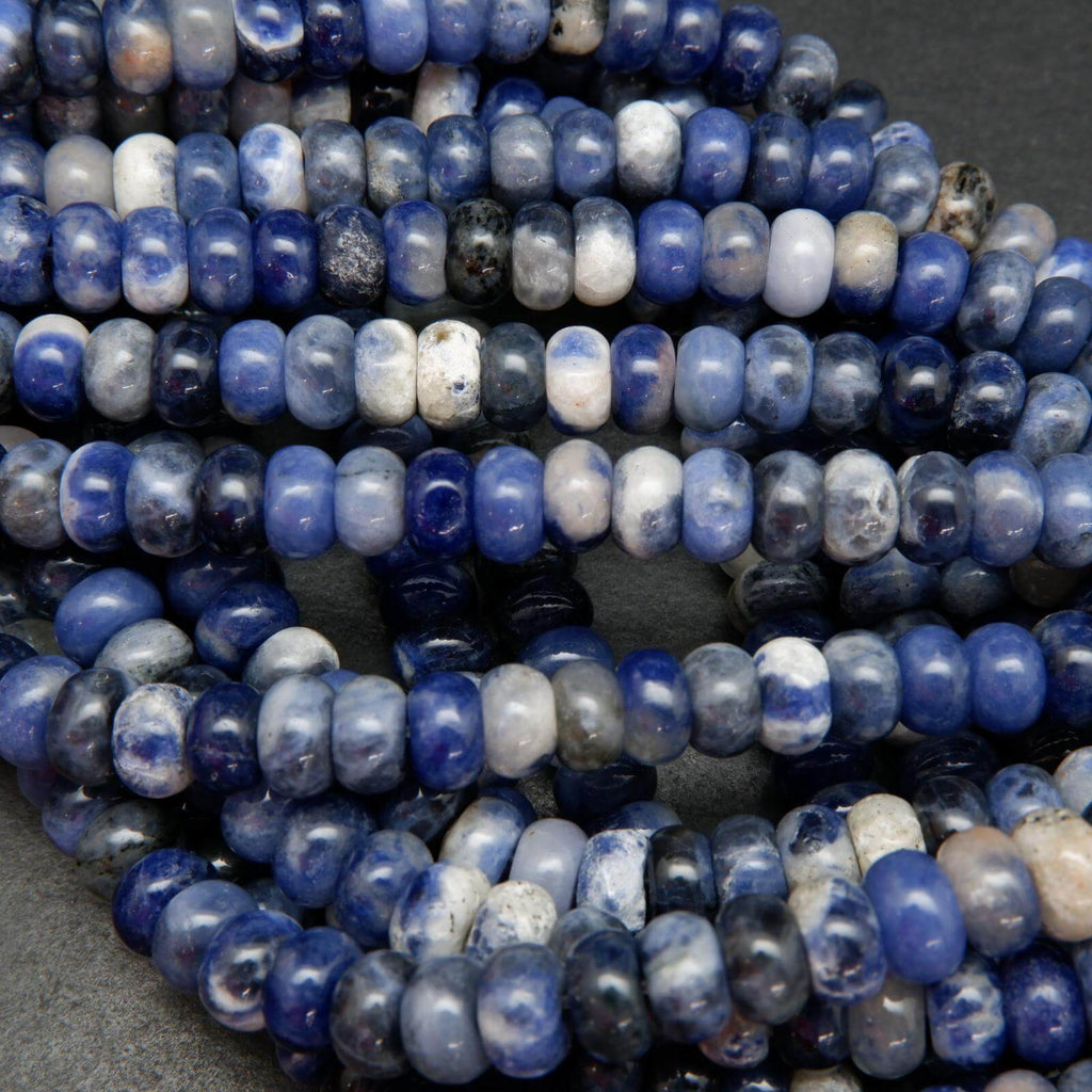 Sodalite Rondelle Beads.