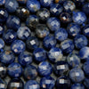 Blue sodalite coin shape beads.