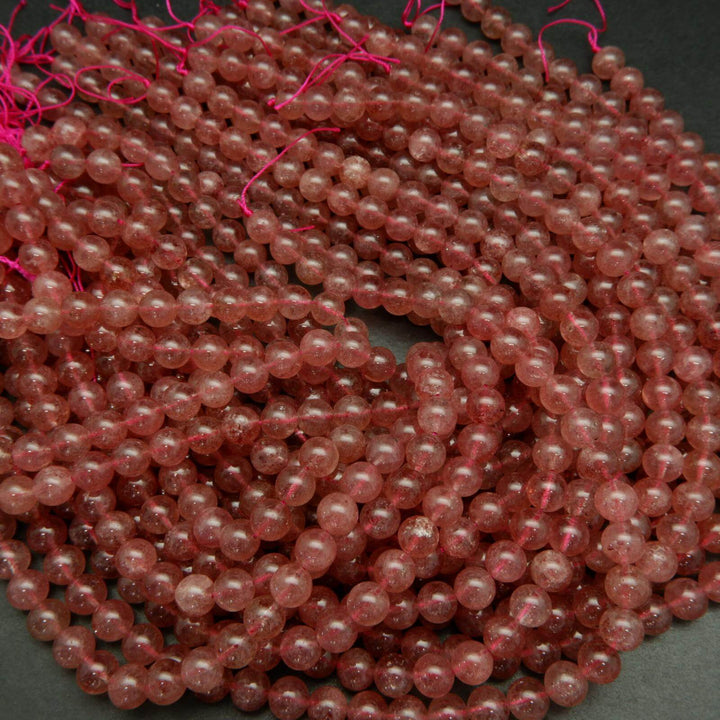 Strawberry Quartz Beads.