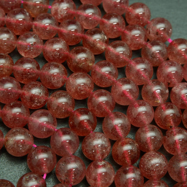 Strawberry Quartz Beads.