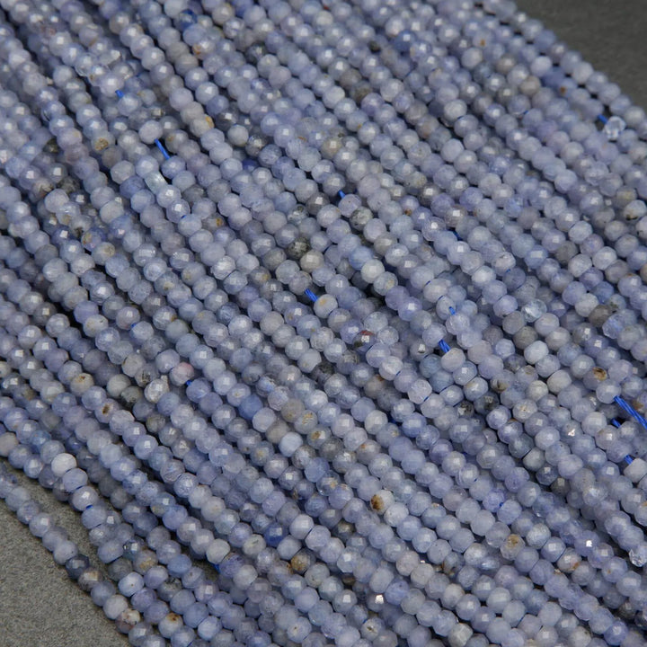 Tanzanite · Microfaceted · Rondelle · 2.8mm, Tejas Beads, Beads