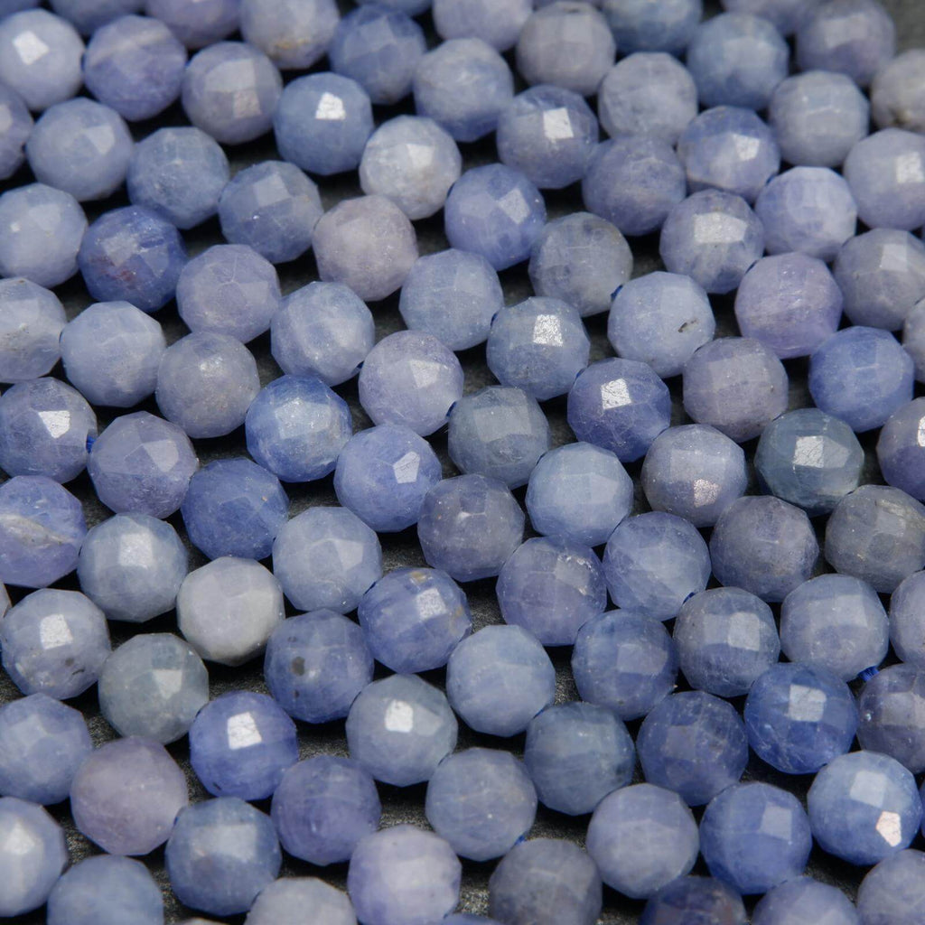 Tanzanite · Microfaceted · Round · 5mm, Bead, Tejas Beads