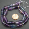 Rainbow Fluorite A+ · Smooth · Tapered Barrel · 8mm, Bead, Tejas Beads