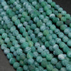 Minty green beads.