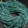 Minty green beads.