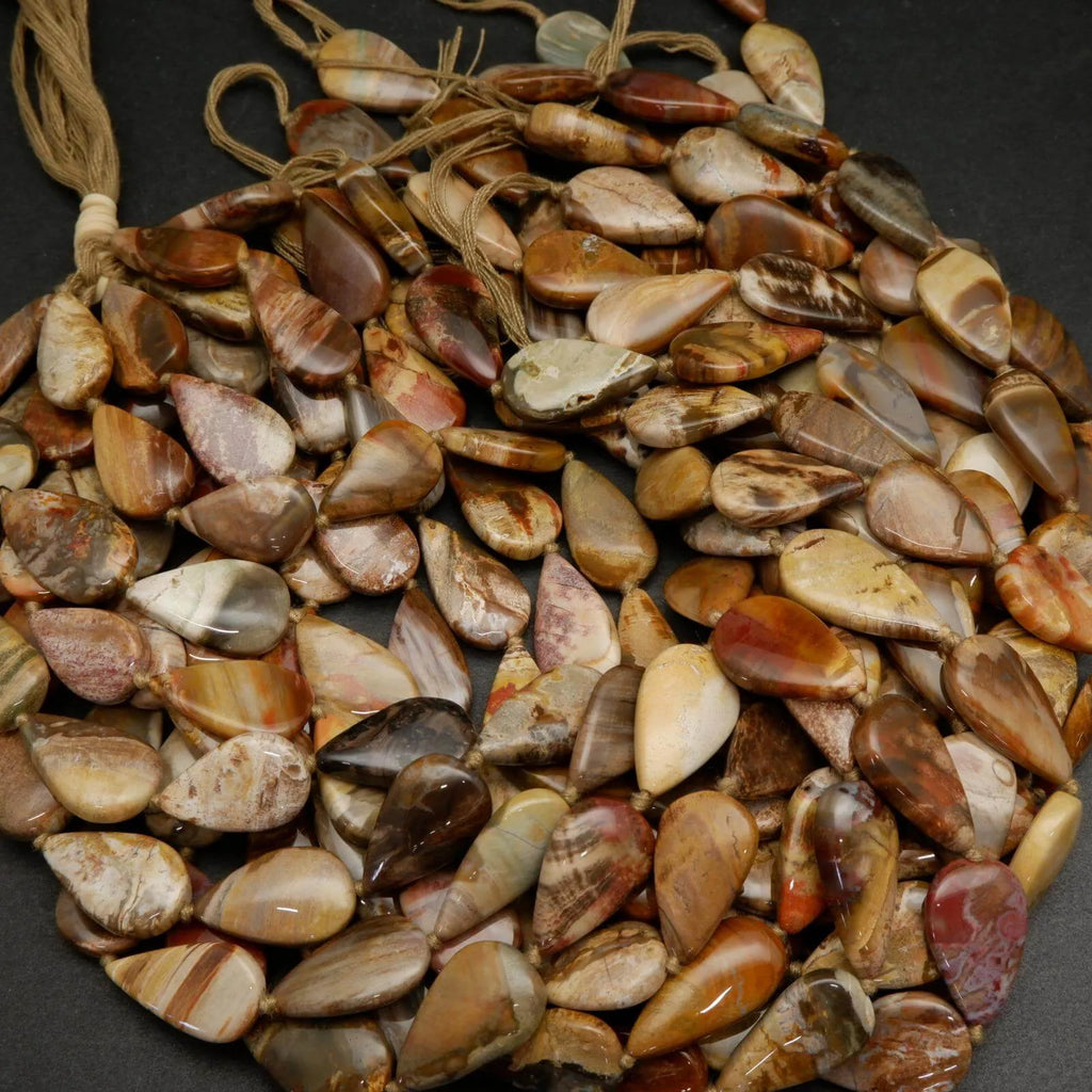 Petrified Wood Beads.