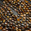 Tiger Eye Smooth Coin Shape Beads.