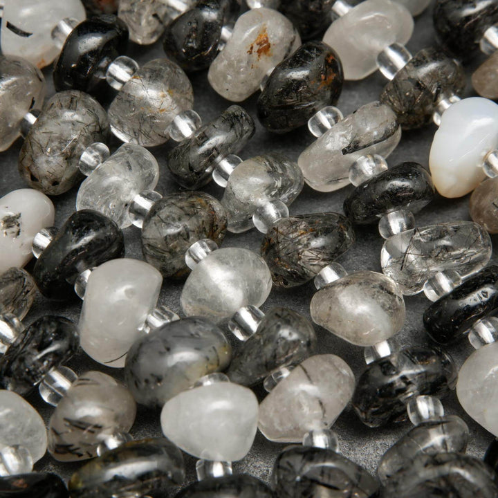 Tourmalated Quartz Beads.