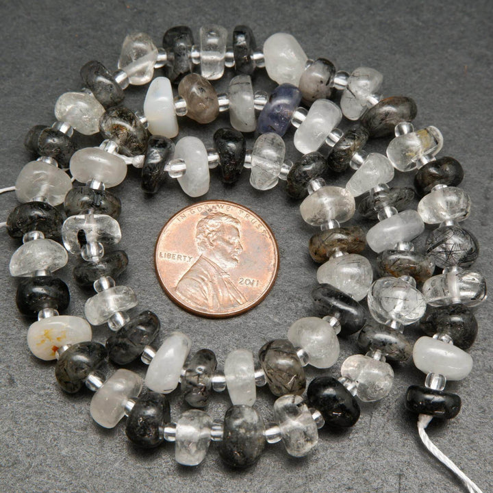 Tourmalated Quartz Beads.