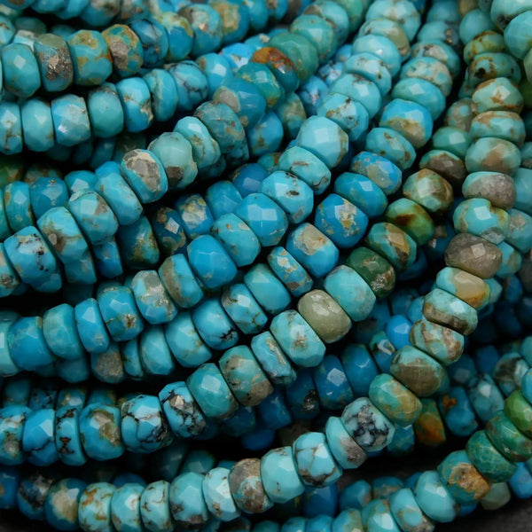 Matte Ocean Blue Turquoise, Gemstone Bead Bracelets, 6mm Stone