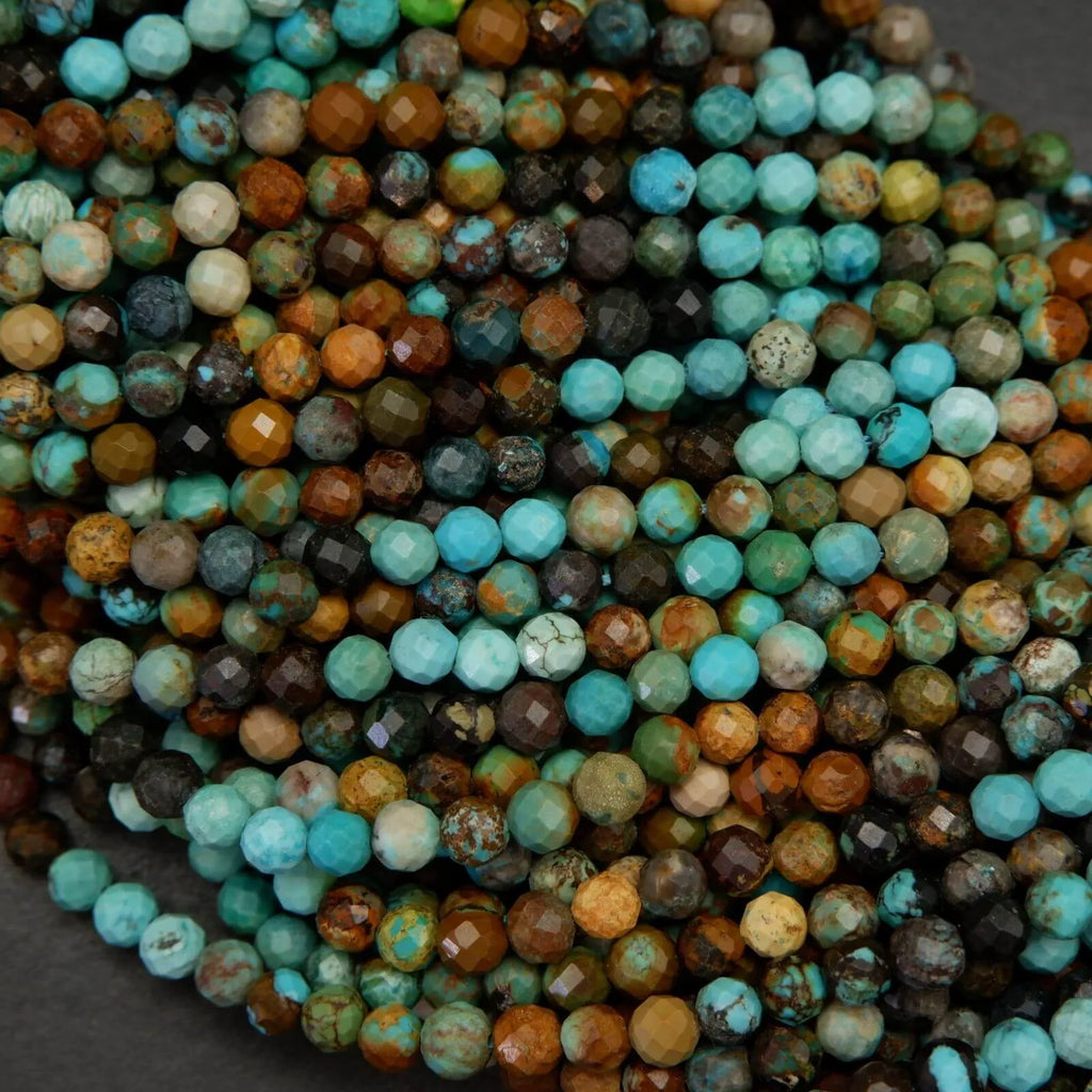 Turquoise beads.