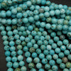 Dyed blue howlite beads.