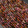 Watermelon Tourmaline Faceted Beads.