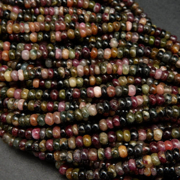 Watermelon Tourmaline · Smooth · Rondelle · 5.5mm - 6mm, Bead, Tejas Beads