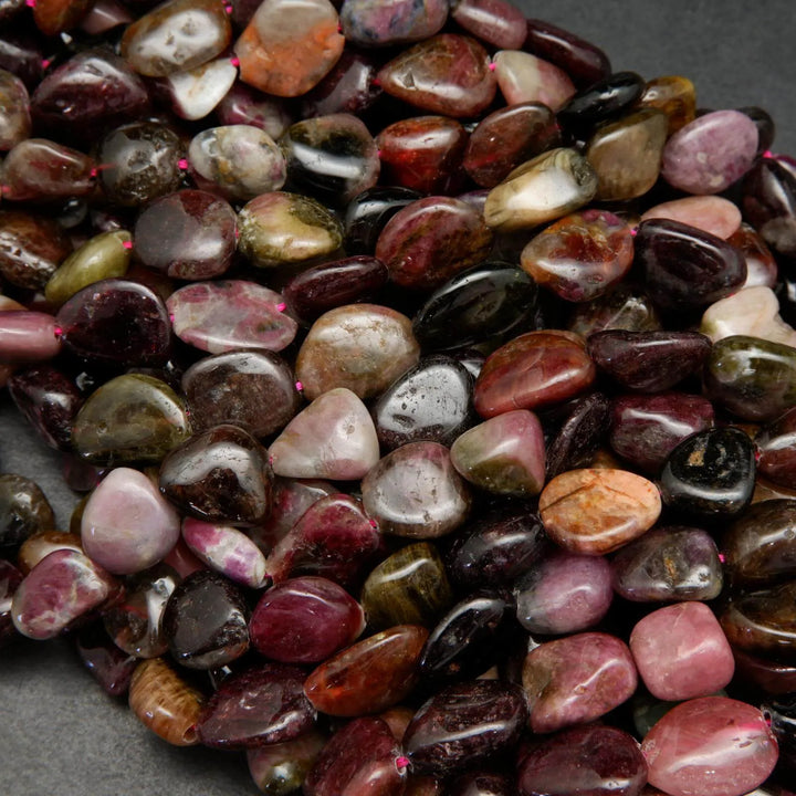Watermelon Tourmaline Nuggets.