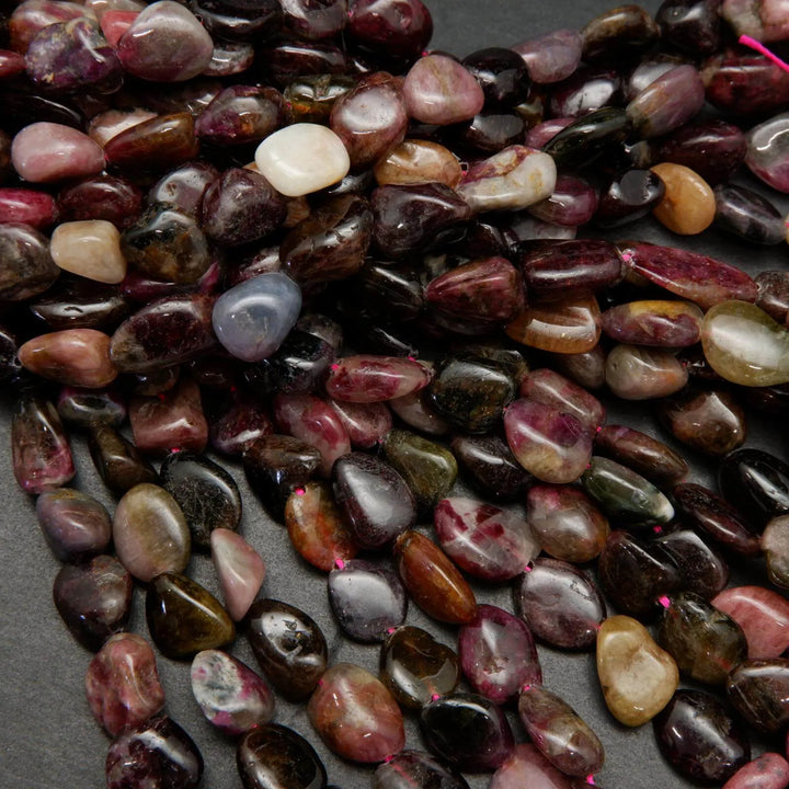 Watermelon Tourmaline Nuggets.