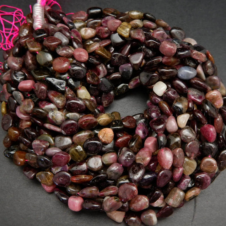 Watermelon Tourmaline Nuggets.