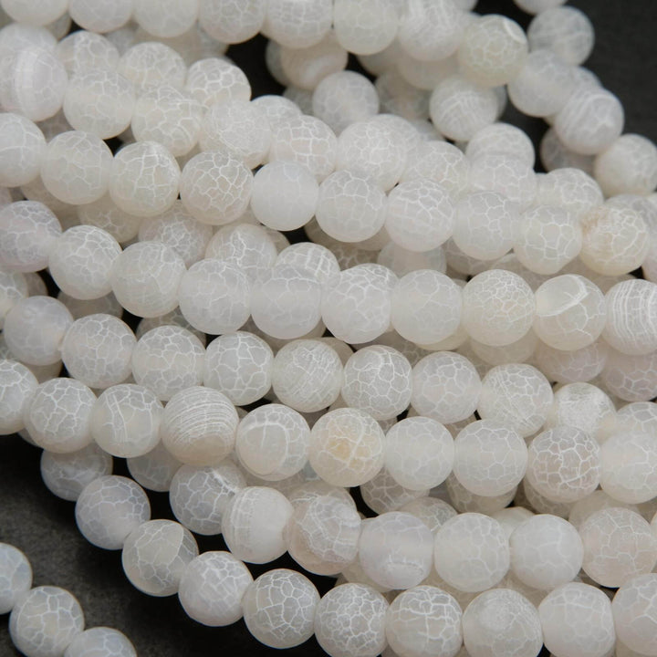 White Frosted Beads.