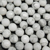 Faceted White Howlite Beads.