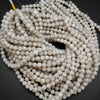 White Lace Agate Beads.