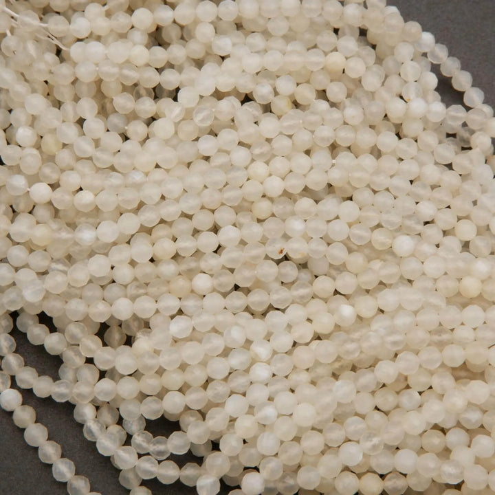 White moonstone beads.