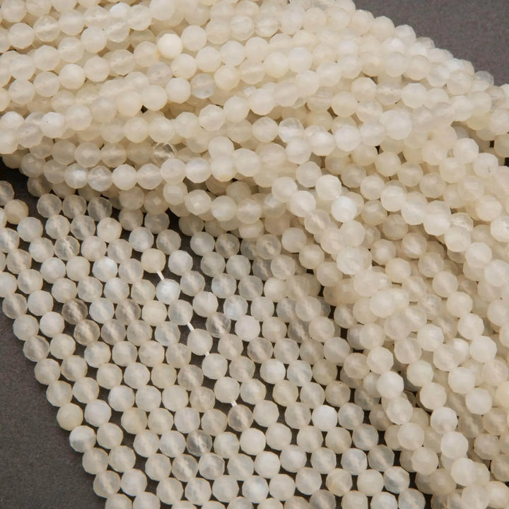 White moonstone beads.