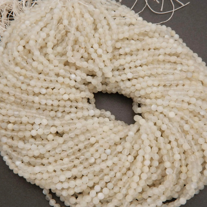 White moonstone beads.