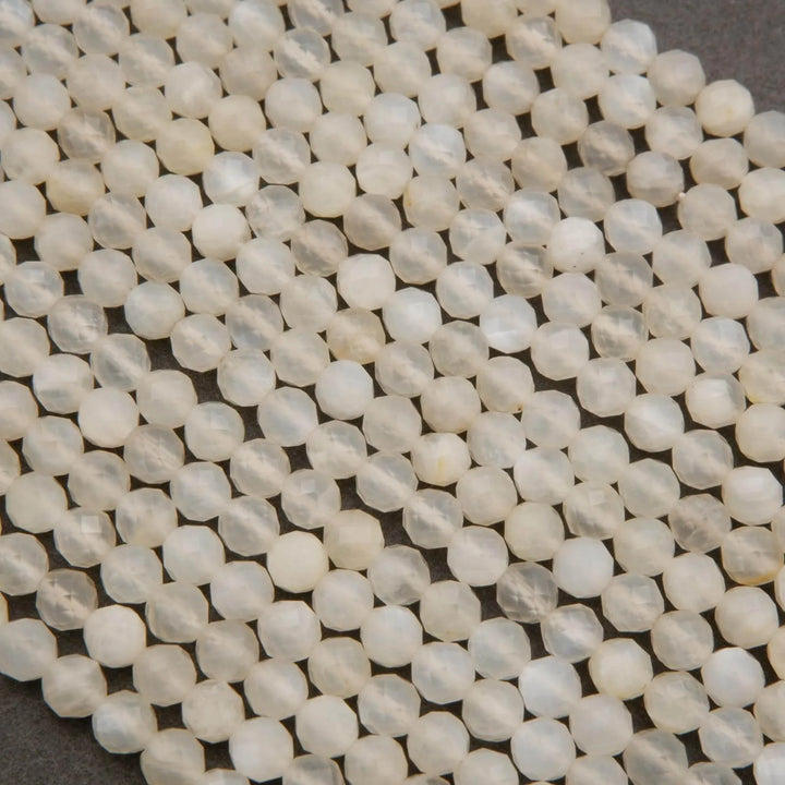 White moonstone beads.
