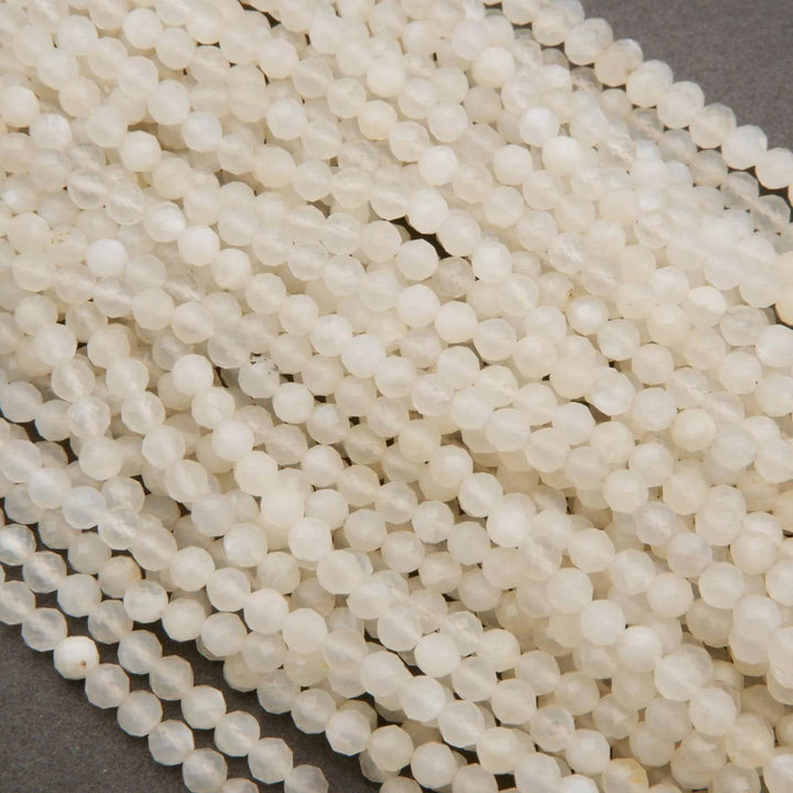 White moonstone beads.
