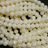 White mother of pearl beads.