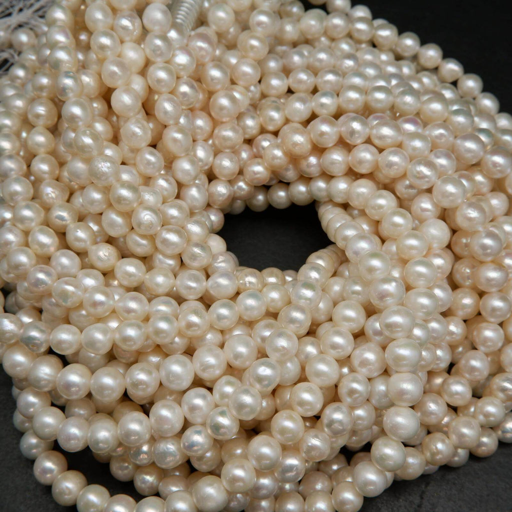 White freshwater pearl beads.