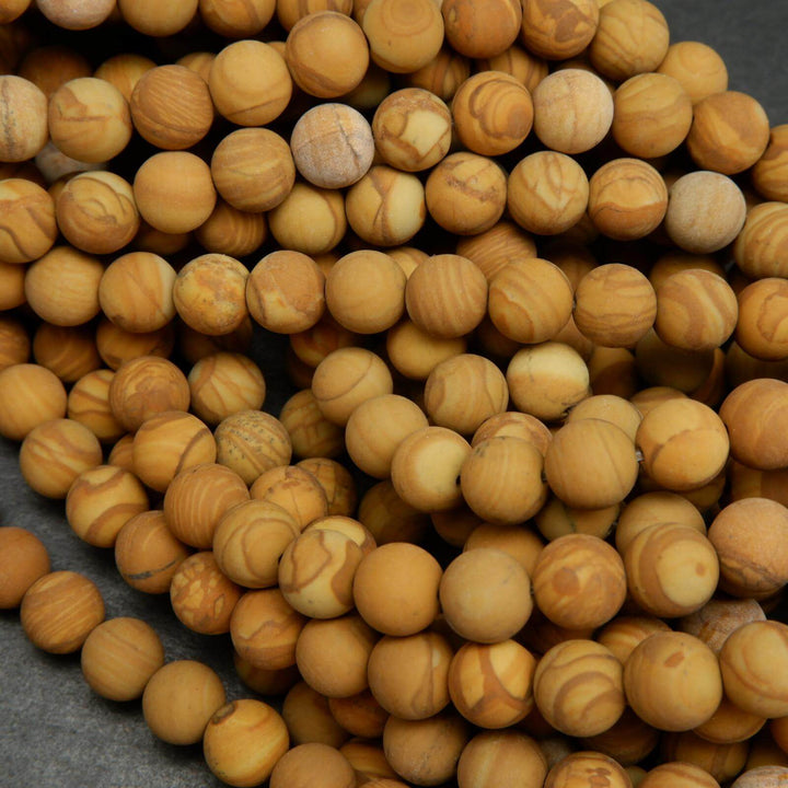 Wooden Jasper Beads.