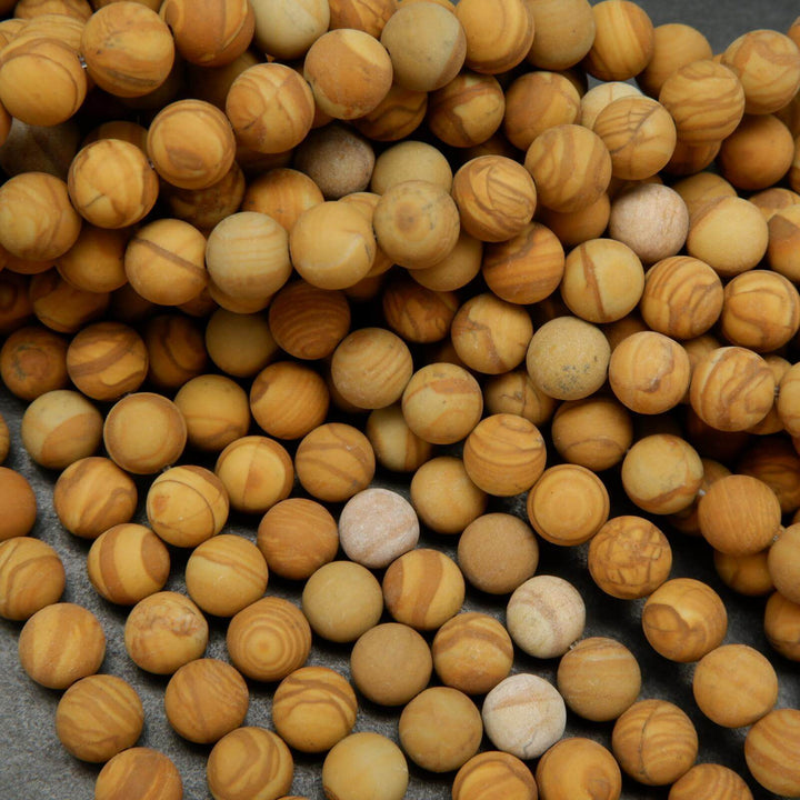 Wooden Jasper Beads.