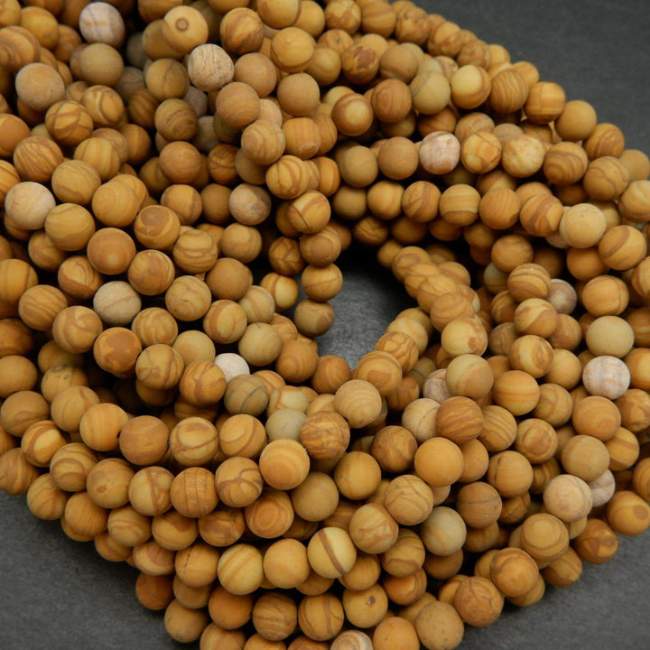 Wooden Jasper Beads.