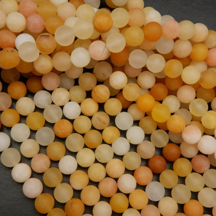 Yellow aventurine beads.
