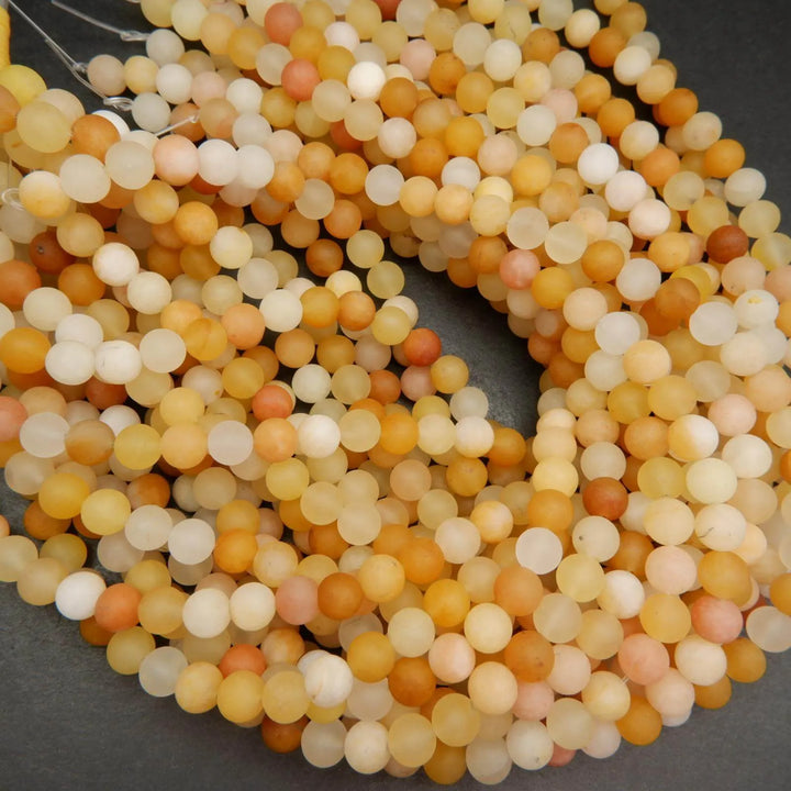 Yellow aventurine beads.