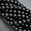 Jet · Smooth · Round · 6mm, 10mm **CLEARANCE**, Bead, Tejas Beads